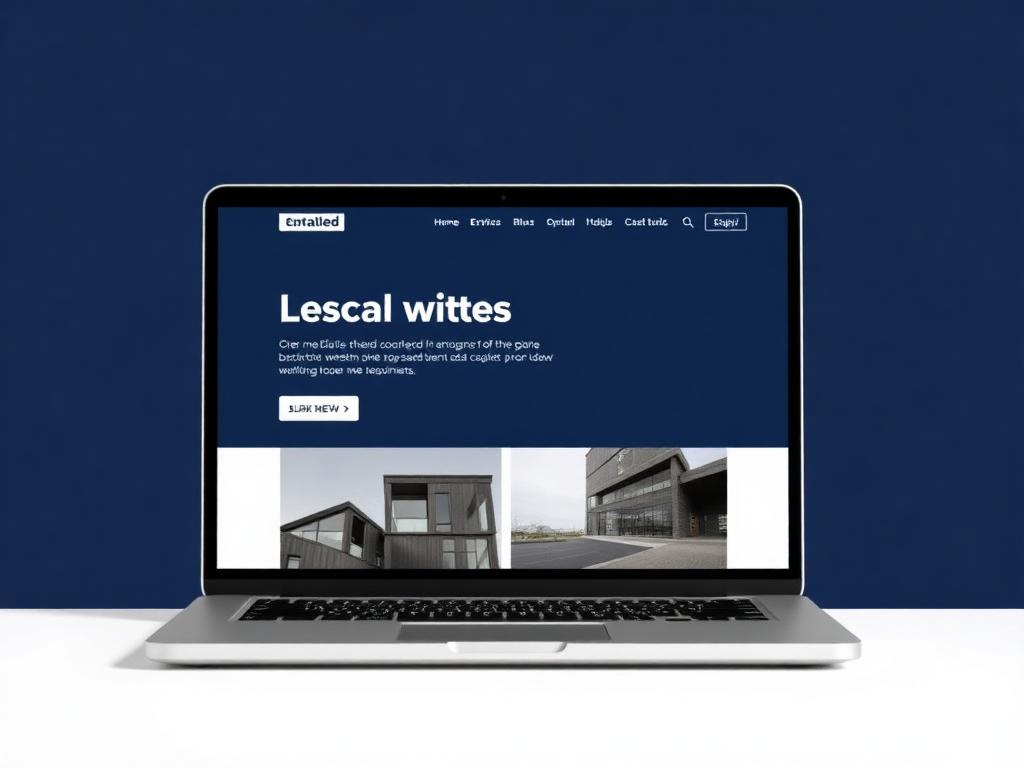 Moderne herontworpen website