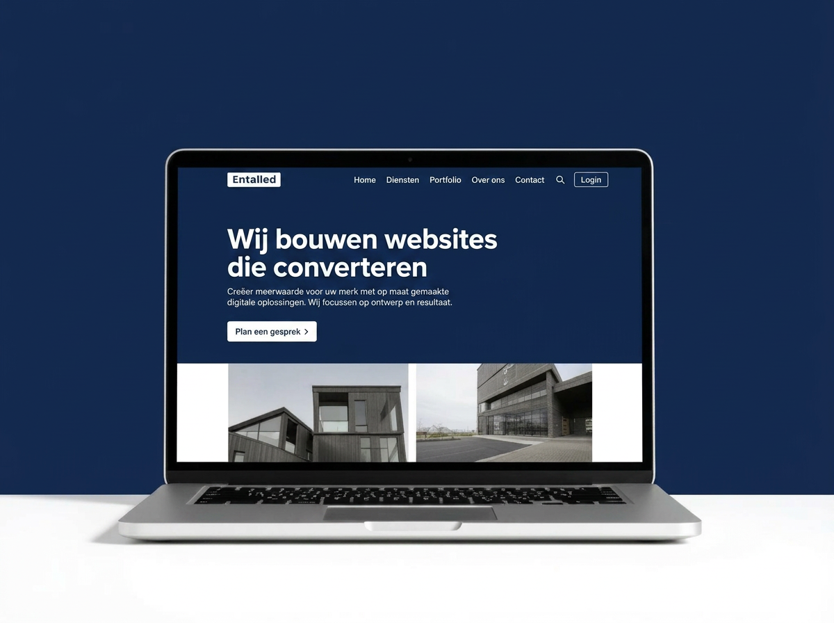 Moderne herontworpen website